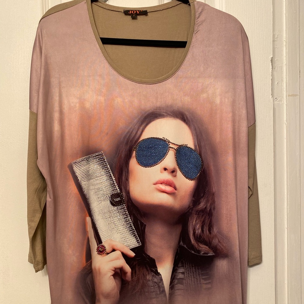 Vintage embellished T shirt dress